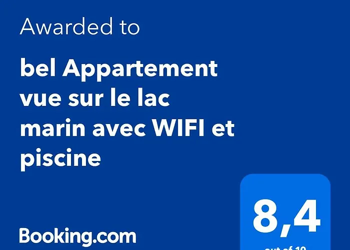 Bel Appartement Vue Sur Le Lac Marin Avec Piscine